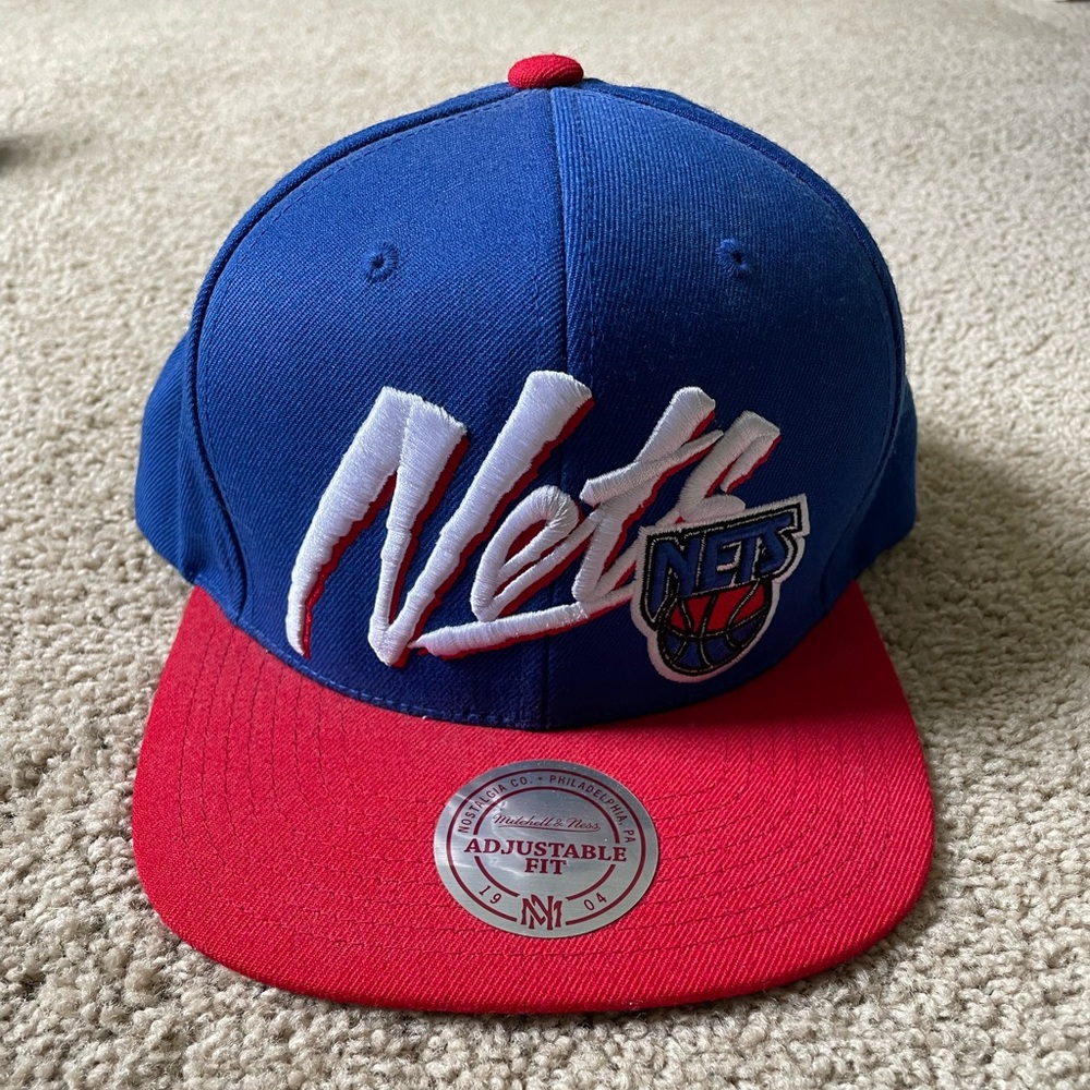 Nets Snapback Hat by Mitchell & Ness